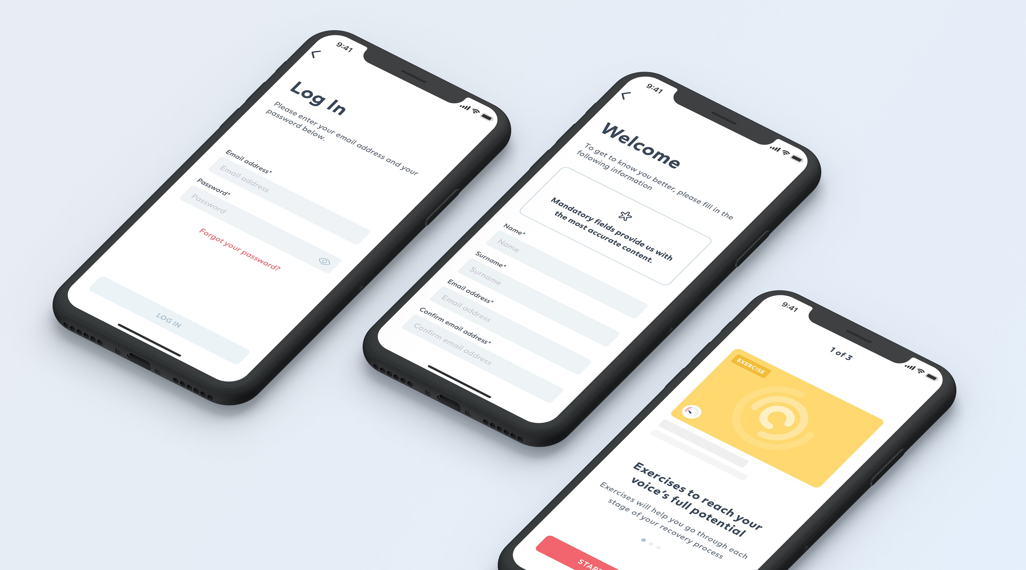 Easy login and sign up