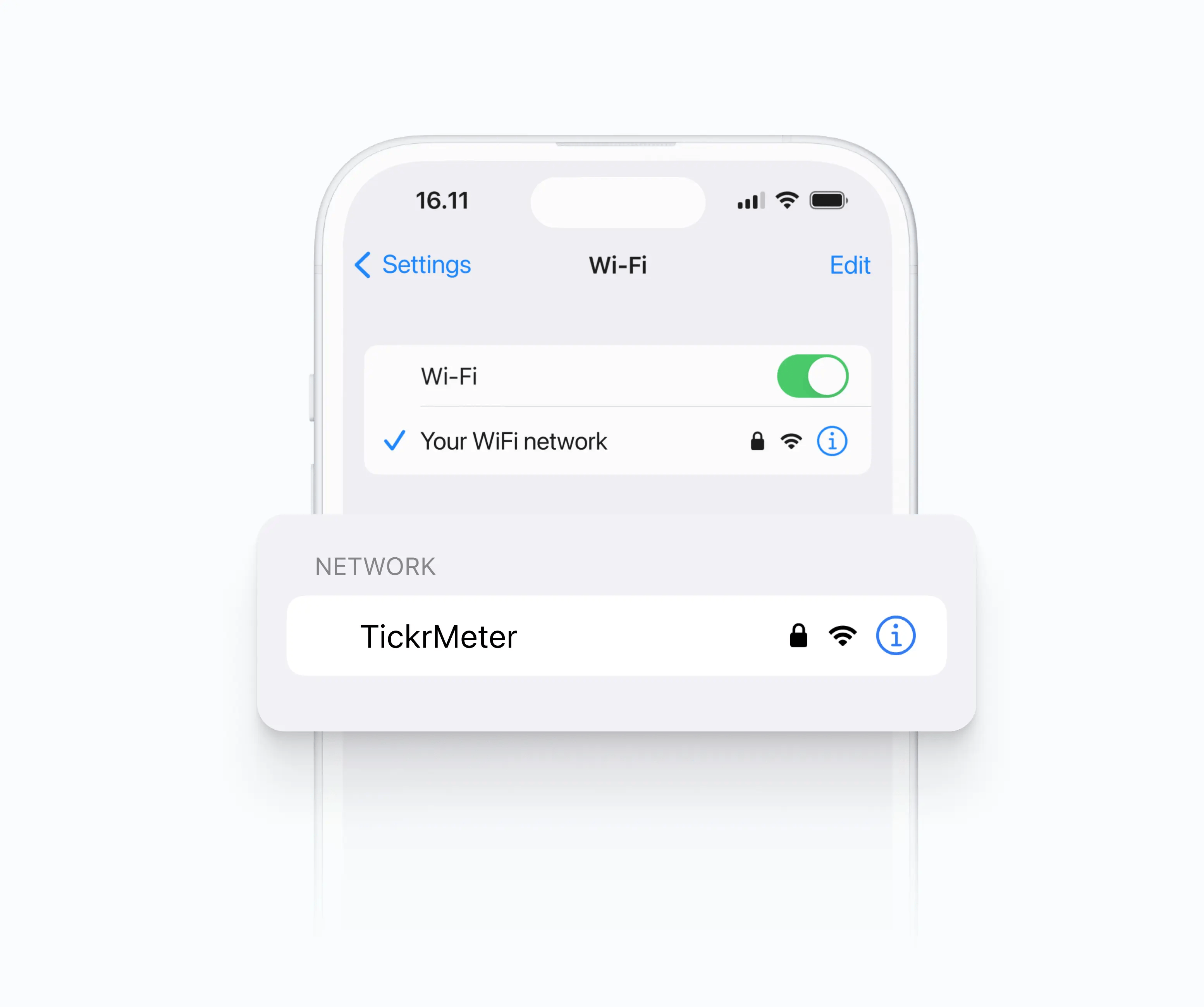 Easy setup through WiFi