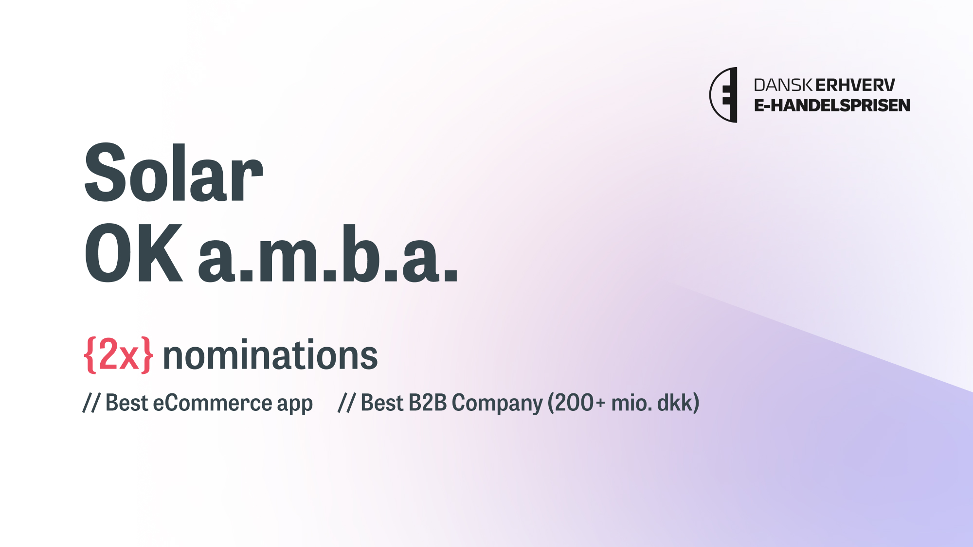 eCommerce awards nominations