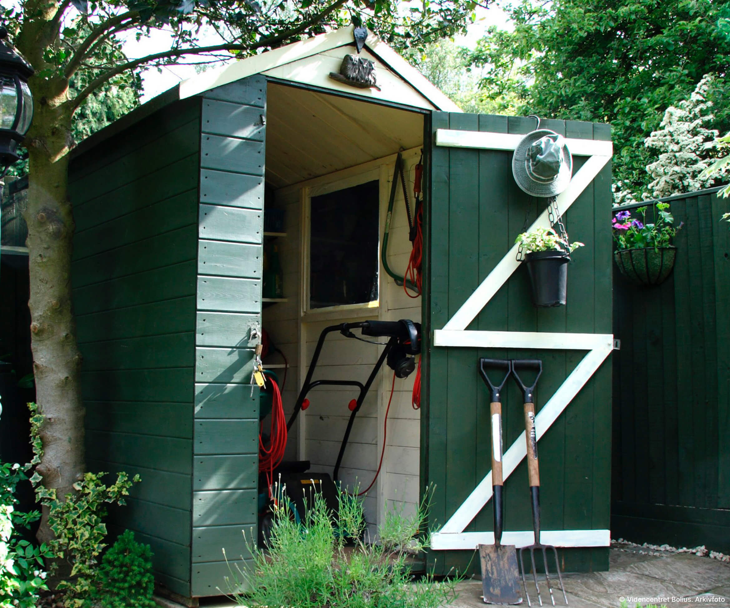 Or a shed in the garden