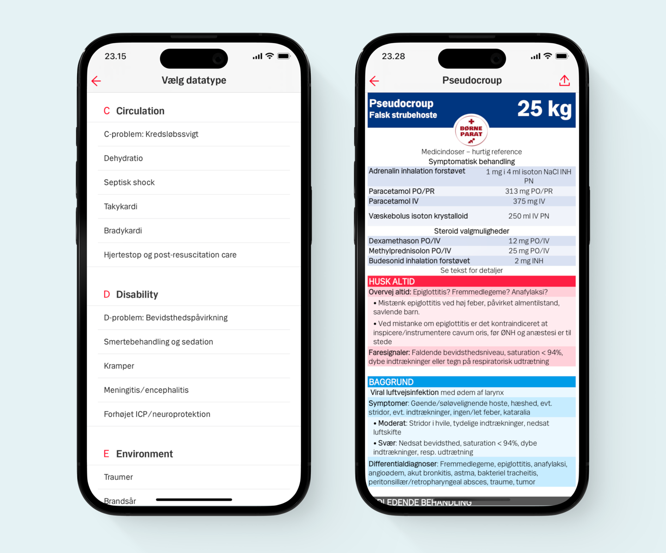 Different data types for doctors