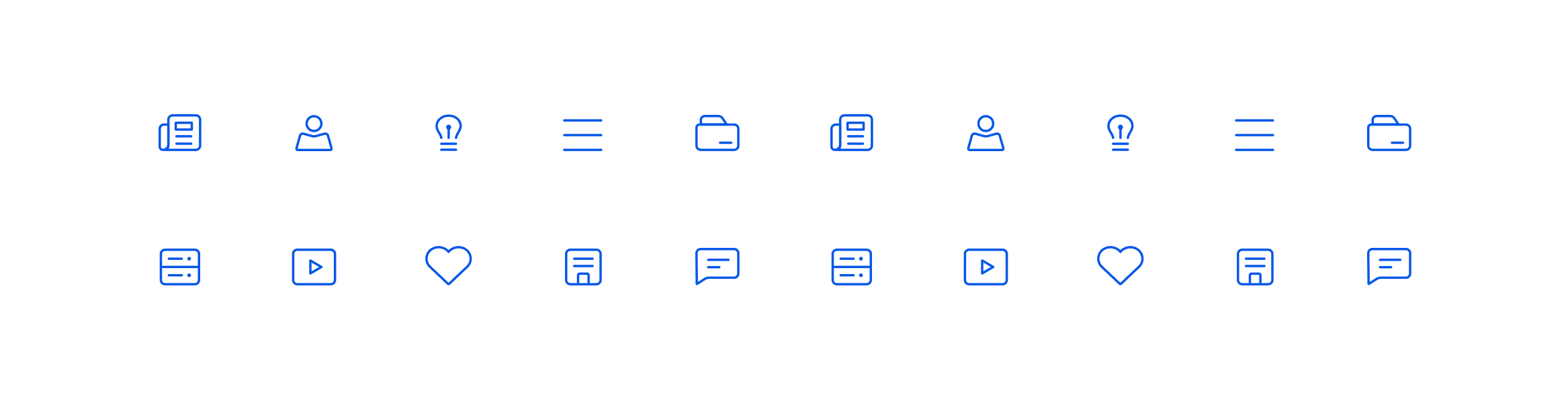 Icons to create a coherent identity