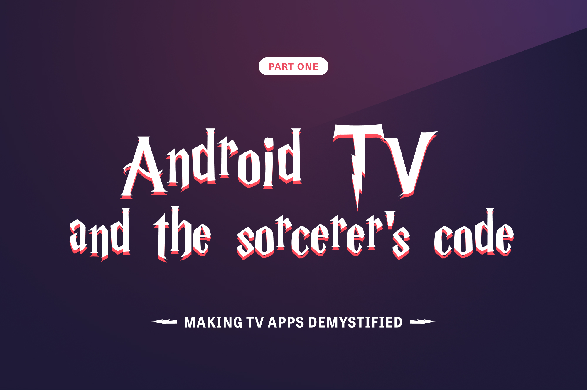 Making Android TV apps