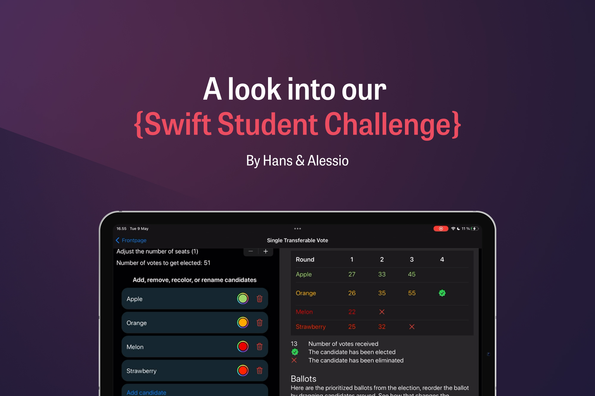 Apples Swift Student Challenge